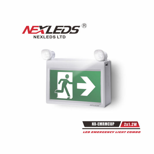 Nexleds 2X1.2W LED Running Man Emergency Light